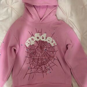 Sp5der Pink Hoodie | Small